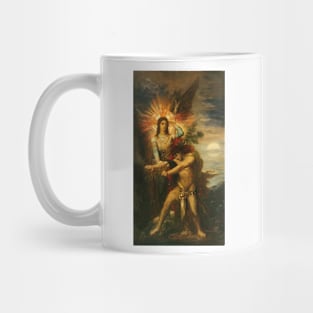 Jacob And The Angel by Gustave Moreau Mug